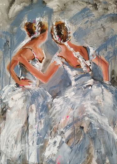 Original Impressionism People Paintings by Antigoni Tziora