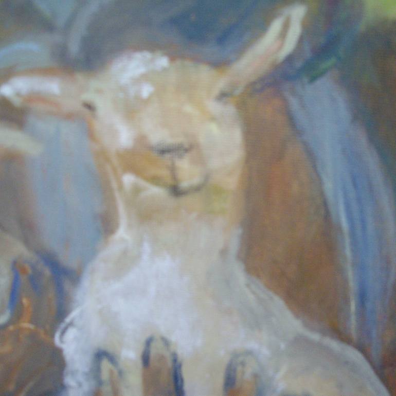 Original Expressionism People Painting by Bea Jones