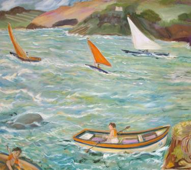 Print of Figurative Boat Paintings by Bea Jones
