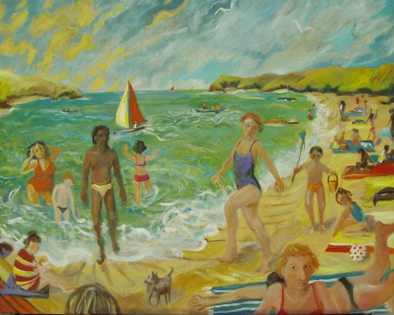 The Beach Painting by Bea Jones | 