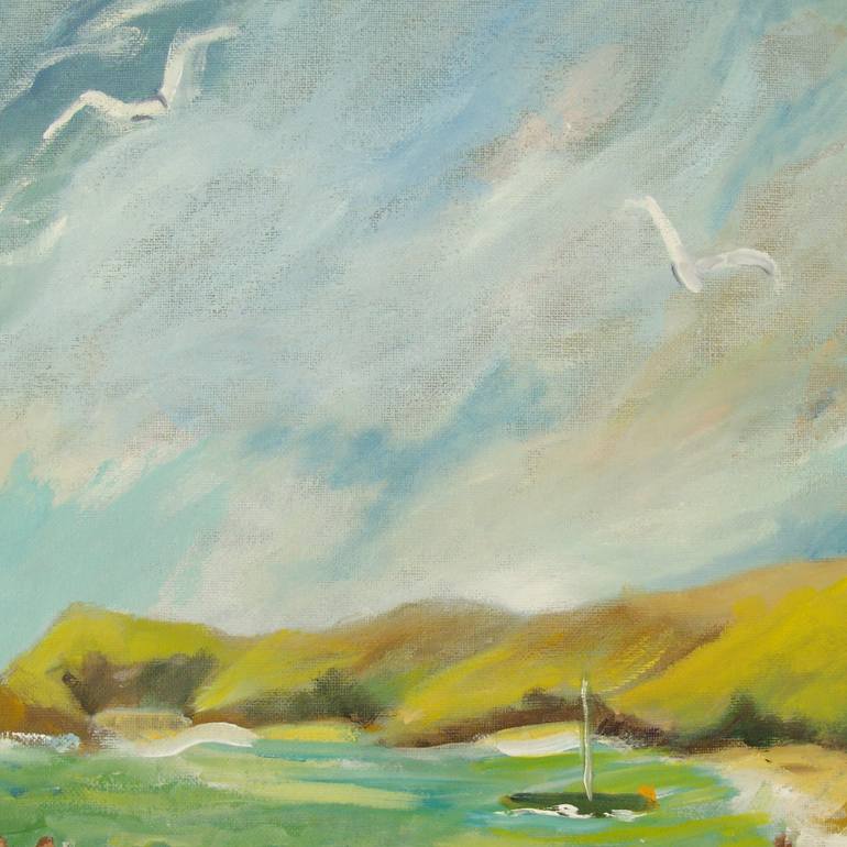 Original Figurative Beach Painting by Bea Jones