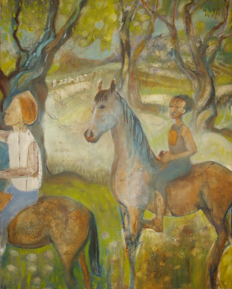 Riding Out Painting by Bea Jones | Saatchi Art