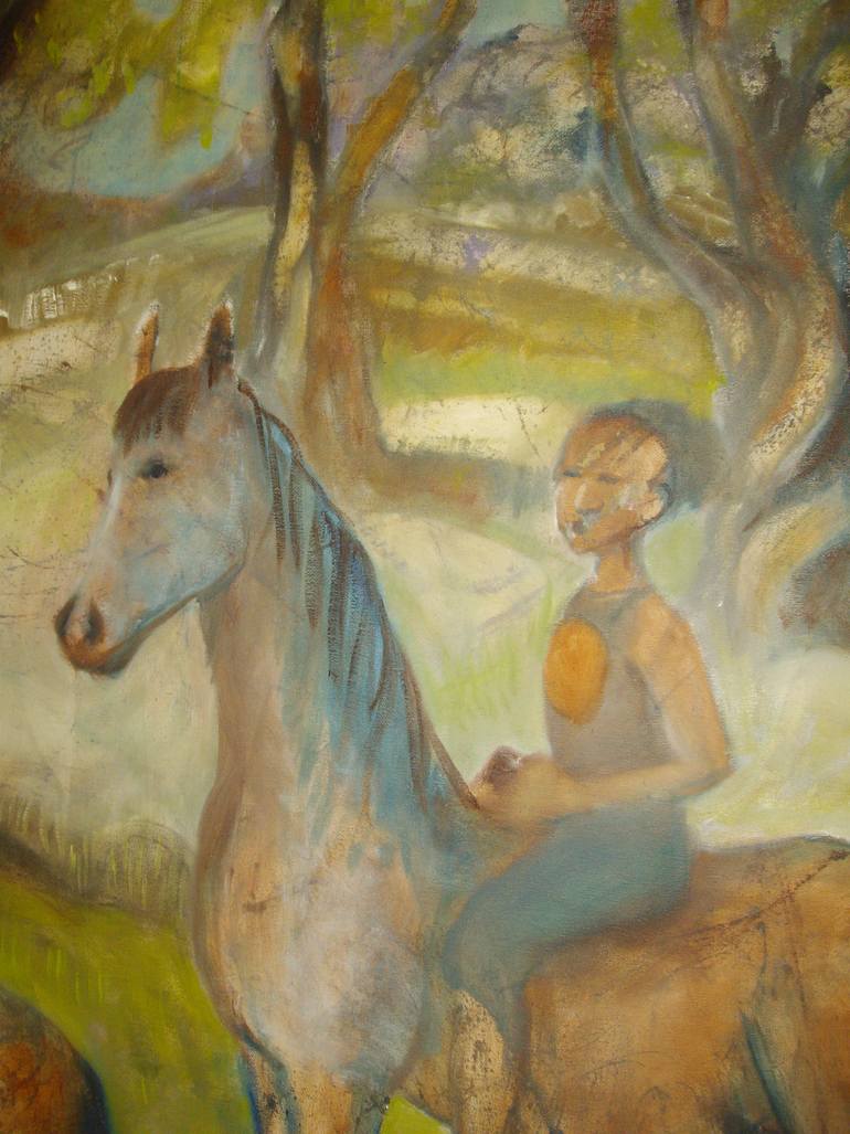 Original Impressionism Horse Painting by Bea Jones