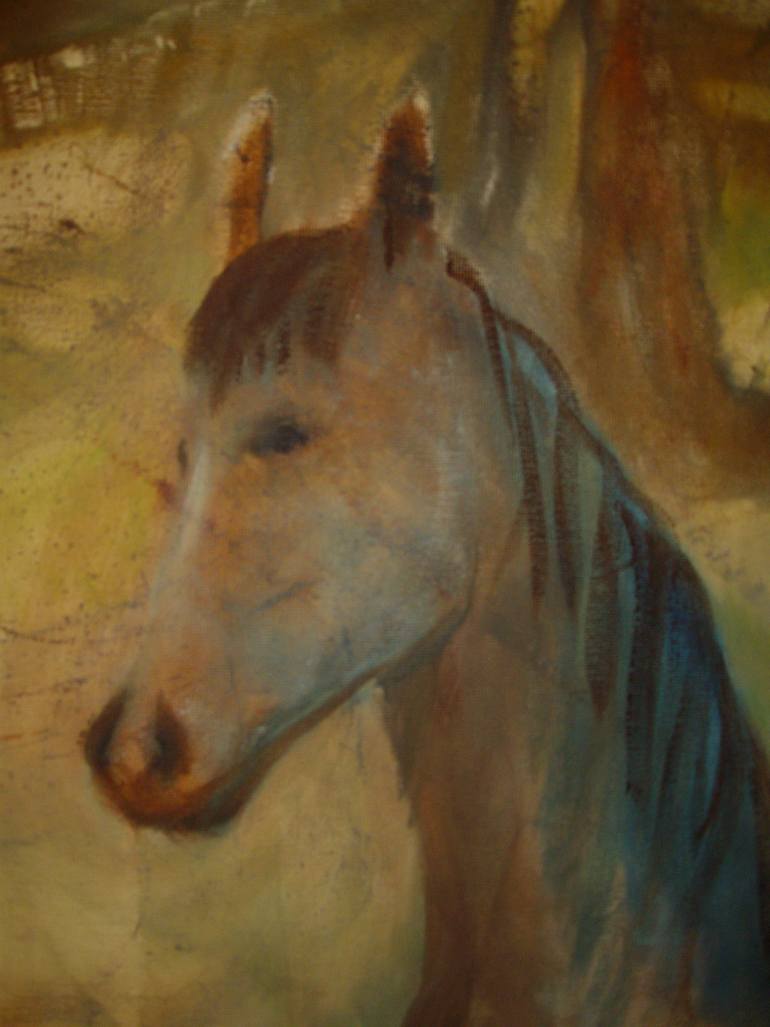 Original Impressionism Horse Painting by Bea Jones