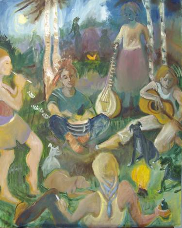 Print of Impressionism Music Paintings by Bea Jones