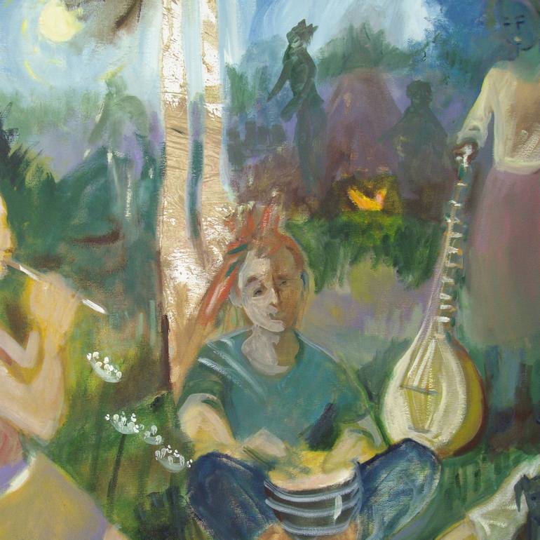 Original Impressionism Music Painting by Bea Jones