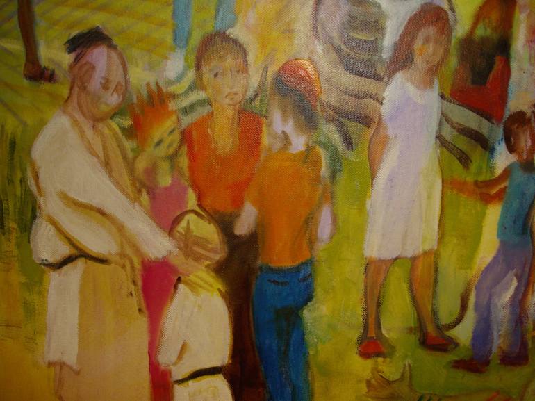 Original Impressionism Family Painting by Bea Jones