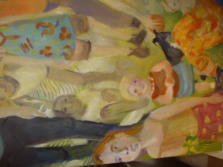 Original People Painting by Bea Jones
