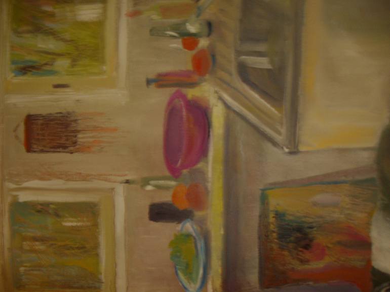 Original Expressionism Interiors Painting by Bea Jones