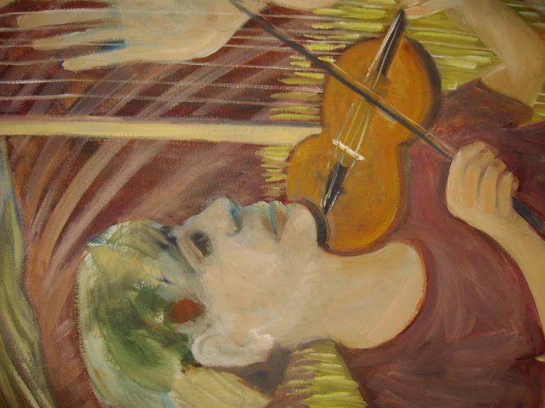 Original Expressionism Music Painting by Bea Jones