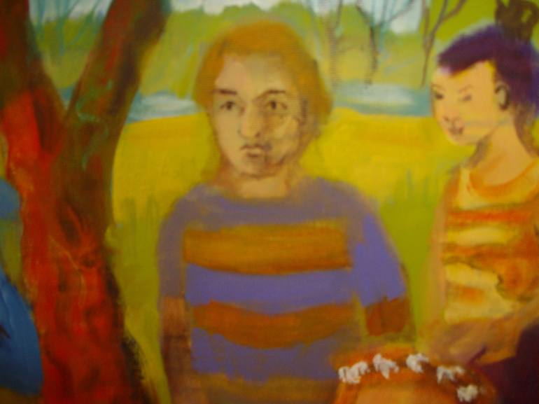 Original Figurative Family Painting by Bea Jones