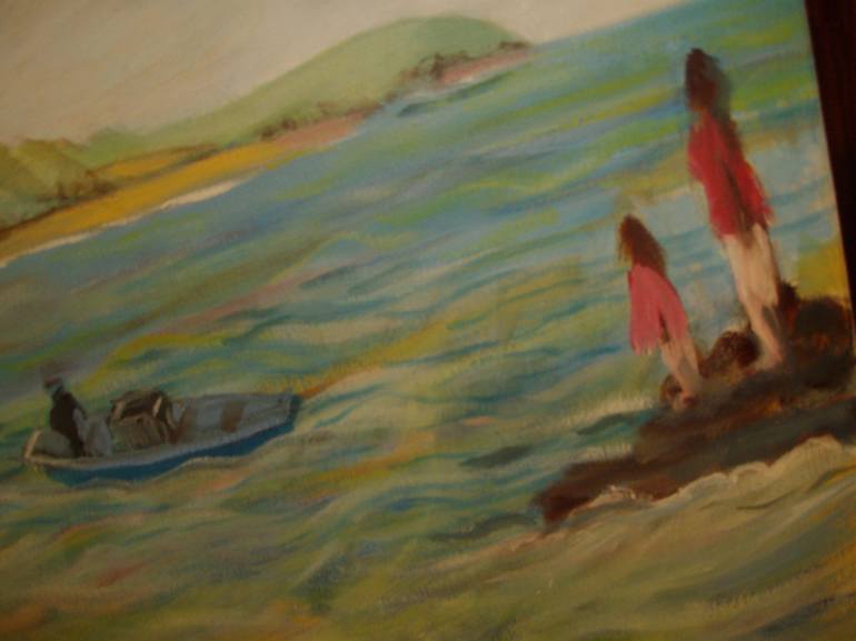 Original Figurative Boat Painting by Bea Jones