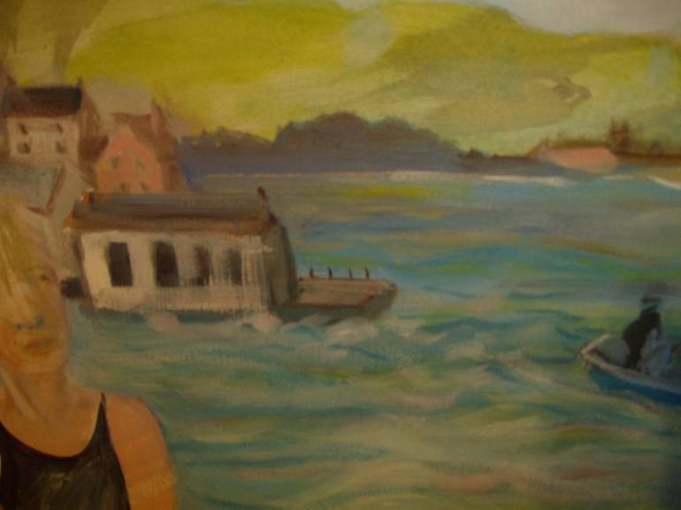 Original Figurative Boat Painting by Bea Jones