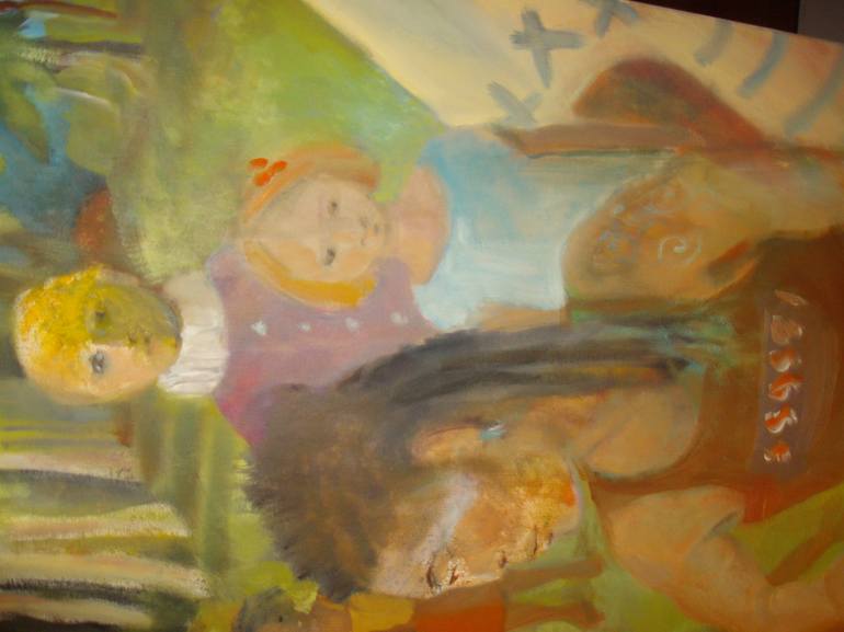 Original People Painting by Bea Jones