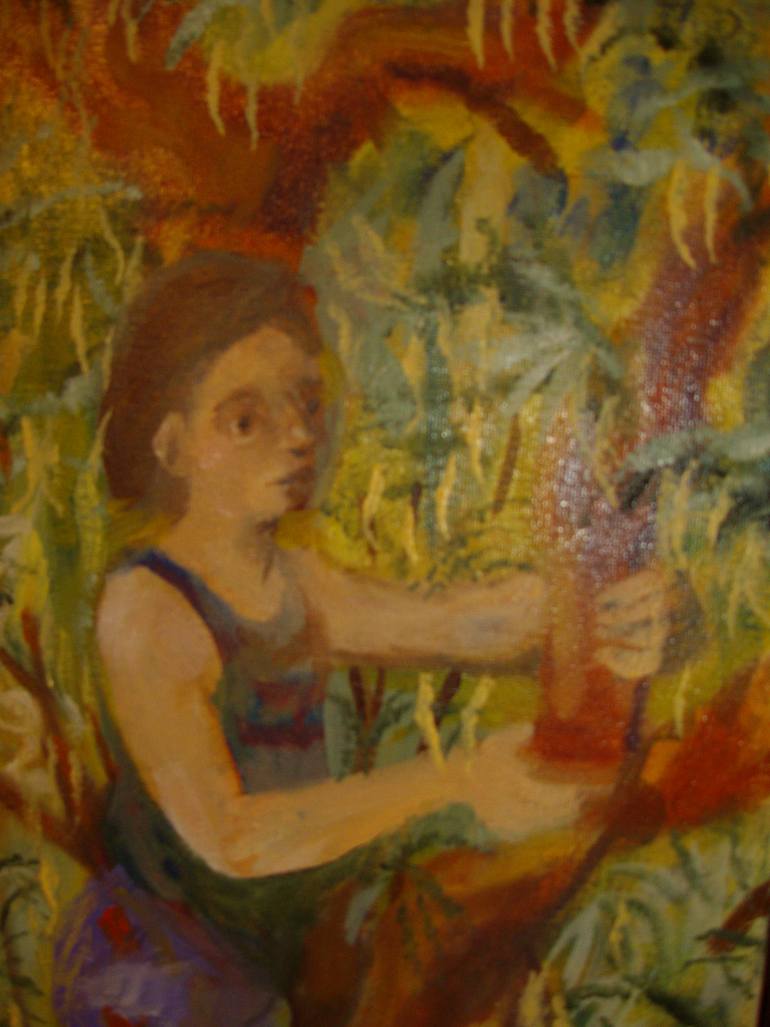 Original Expressionism People Painting by Bea Jones