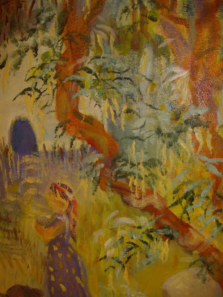 Original Expressionism People Painting by Bea Jones