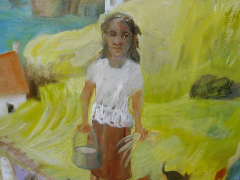 Original Expressionism People Painting by Bea Jones