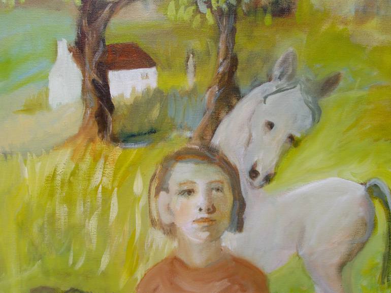 Original Expressionism People Painting by Bea Jones