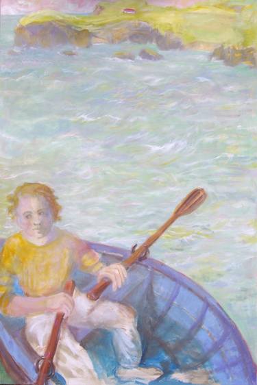 Original Figurative Boat Paintings by Bea Jones