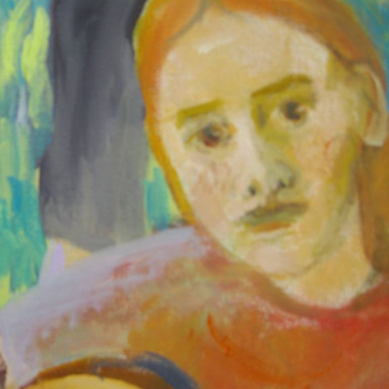 Original Expressionism People Painting by Bea Jones