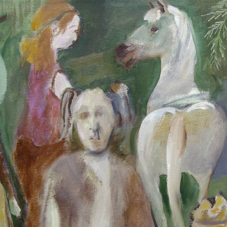 Original Expressionism People Painting by Bea Jones