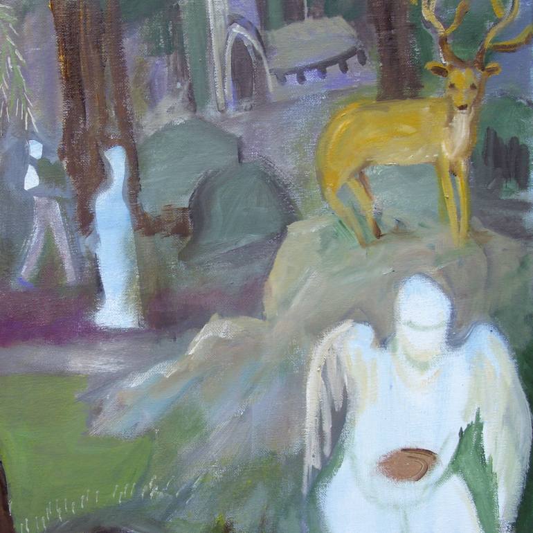 Original Expressionism People Painting by Bea Jones
