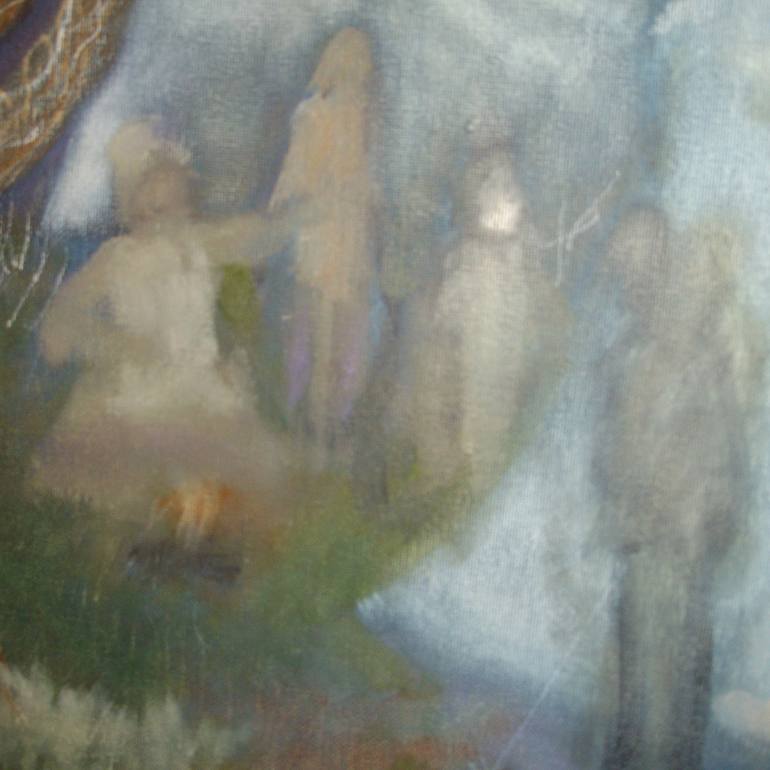 Original Expressionism People Painting by Bea Jones