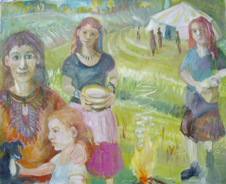 Print of Expressionism People Paintings by Bea Jones