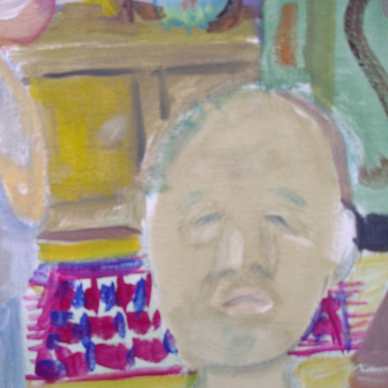 Original Expressionism People Painting by Bea Jones