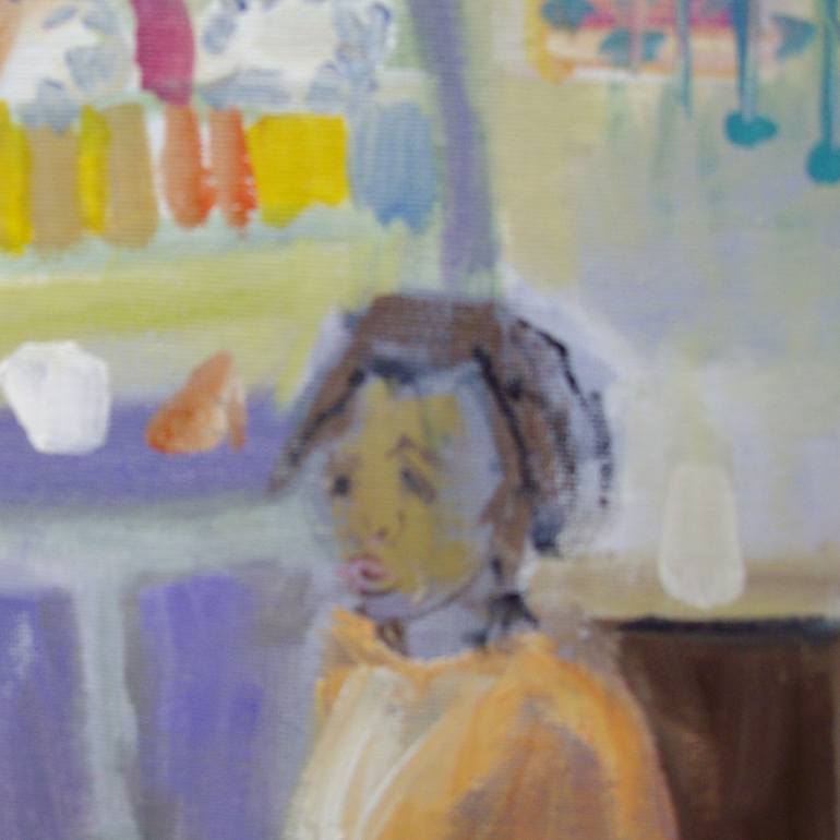 Original Expressionism People Painting by Bea Jones