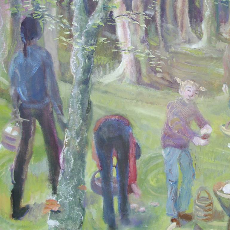 Original Expressionism People Painting by Bea Jones