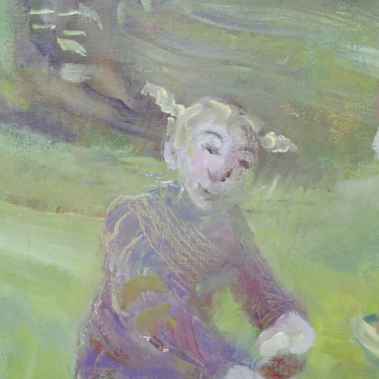 Original Expressionism People Painting by Bea Jones