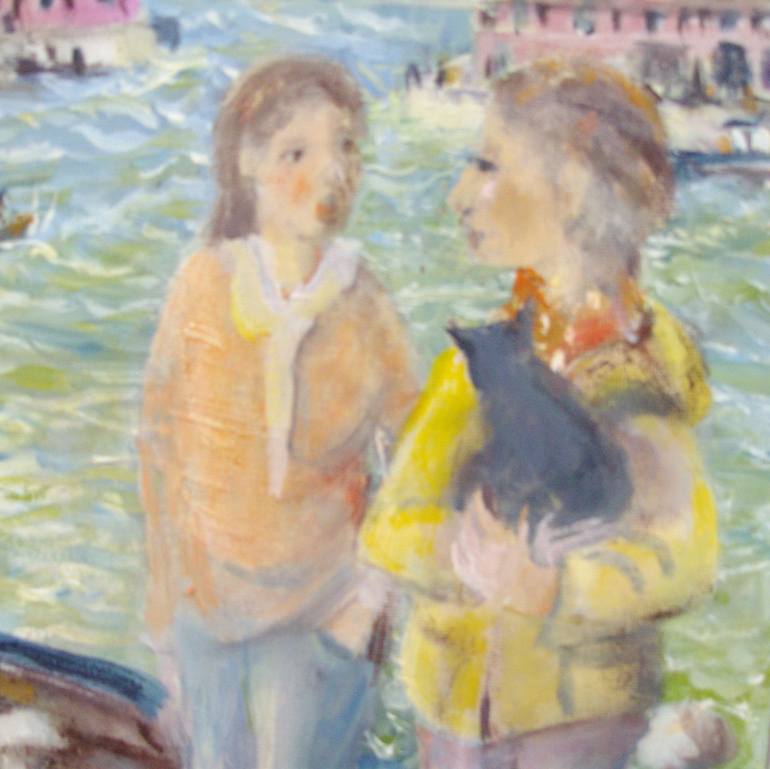Original Expressionism People Painting by Bea Jones