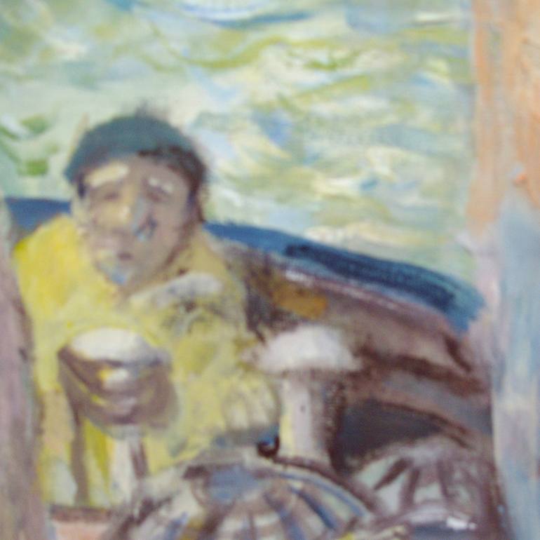 Original Expressionism People Painting by Bea Jones