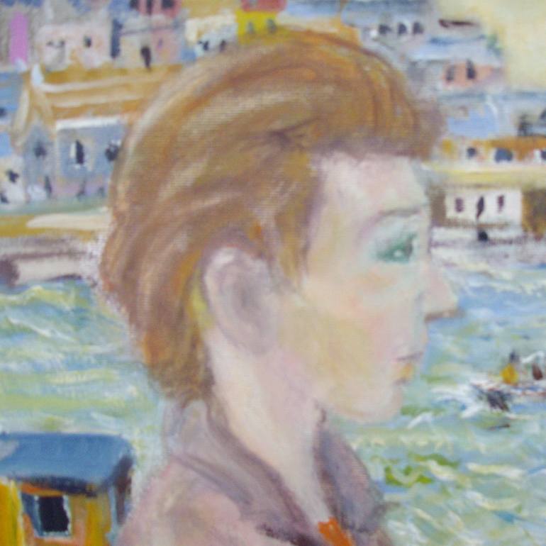 Original Expressionism People Painting by Bea Jones
