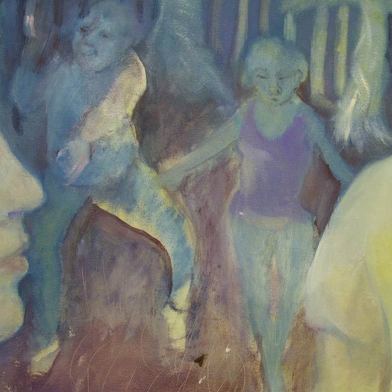 Original Expressionism People Painting by Bea Jones