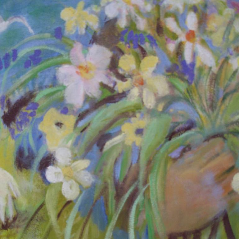 Original Expressionism Seasons Painting by Bea Jones