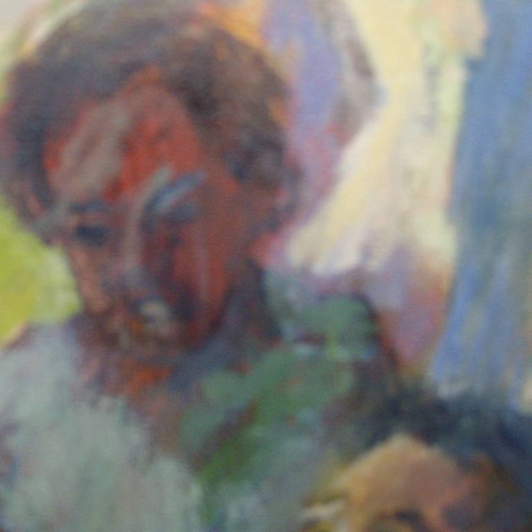 Original Expressionism People Painting by Bea Jones