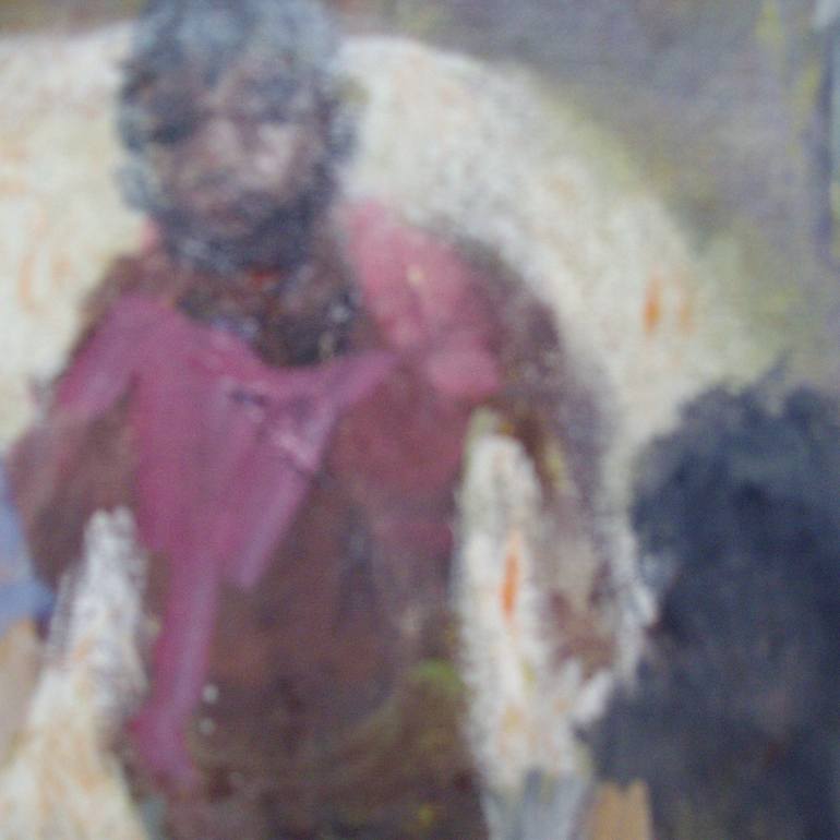 Original Expressionism People Painting by Bea Jones