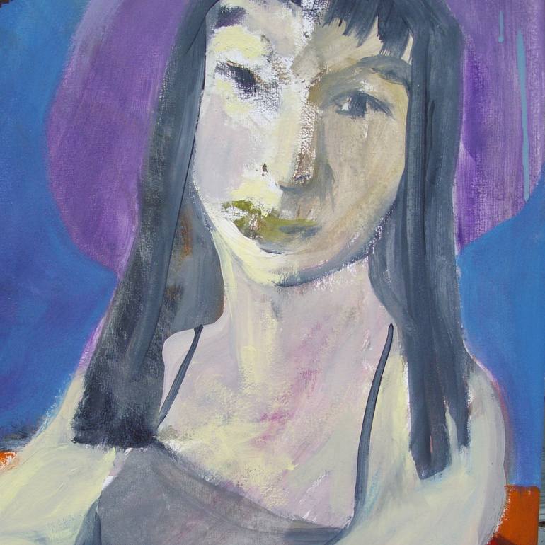 Original Expressionism People Painting by Bea Jones