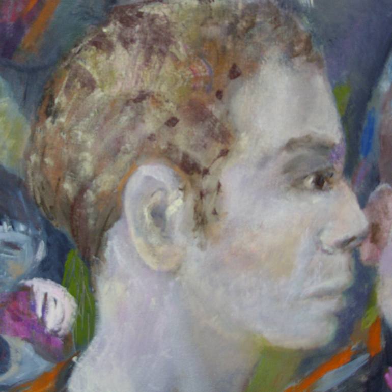Original Expressionism People Painting by Bea Jones