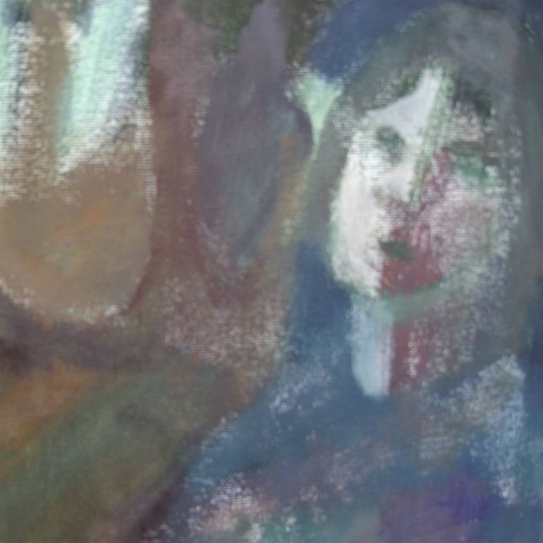 Original Expressionism People Painting by Bea Jones