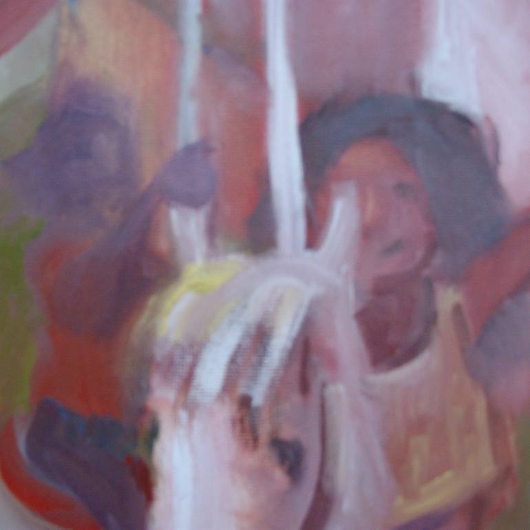 Original Expressionism People Painting by Bea Jones