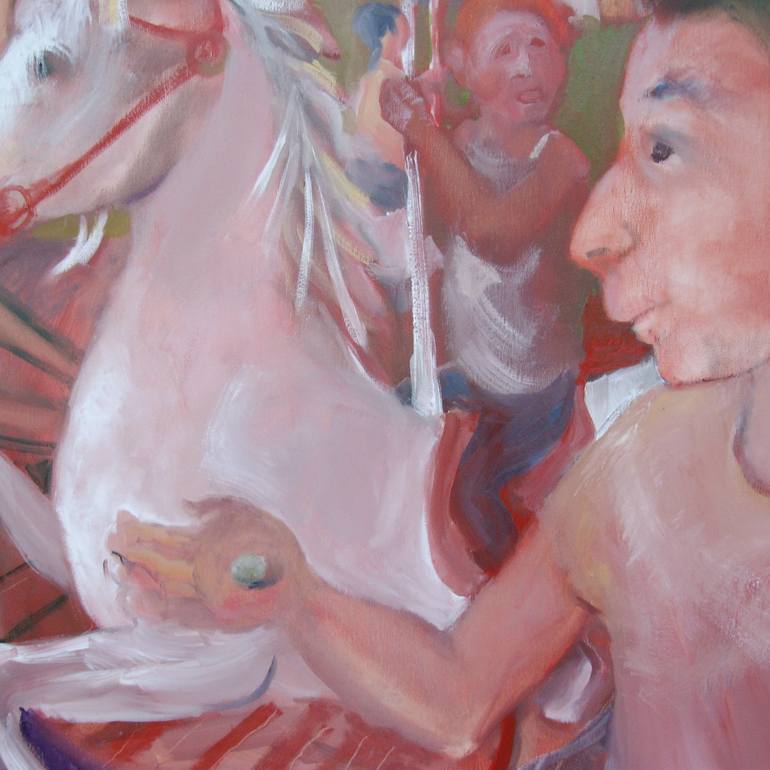 Original Expressionism People Painting by Bea Jones