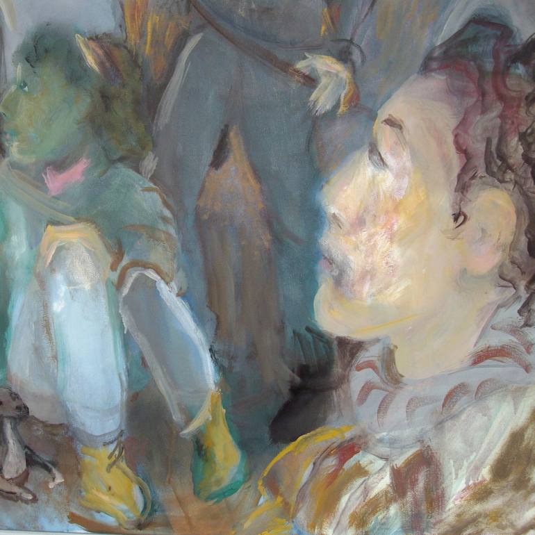 Original Figurative People Painting by Bea Jones