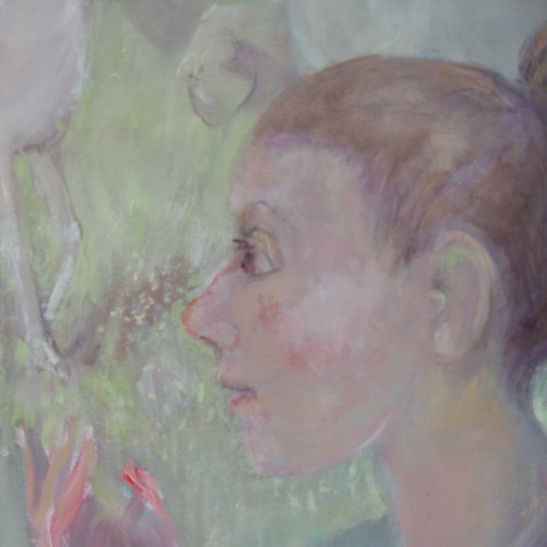 Original Expressionism People Painting by Bea Jones
