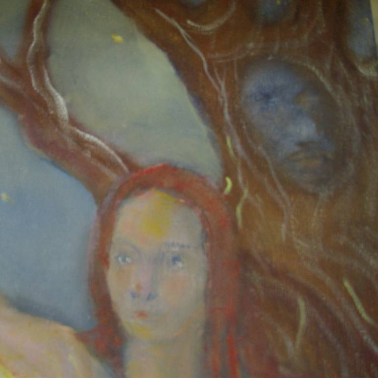 Original Expressionism People Painting by Bea Jones