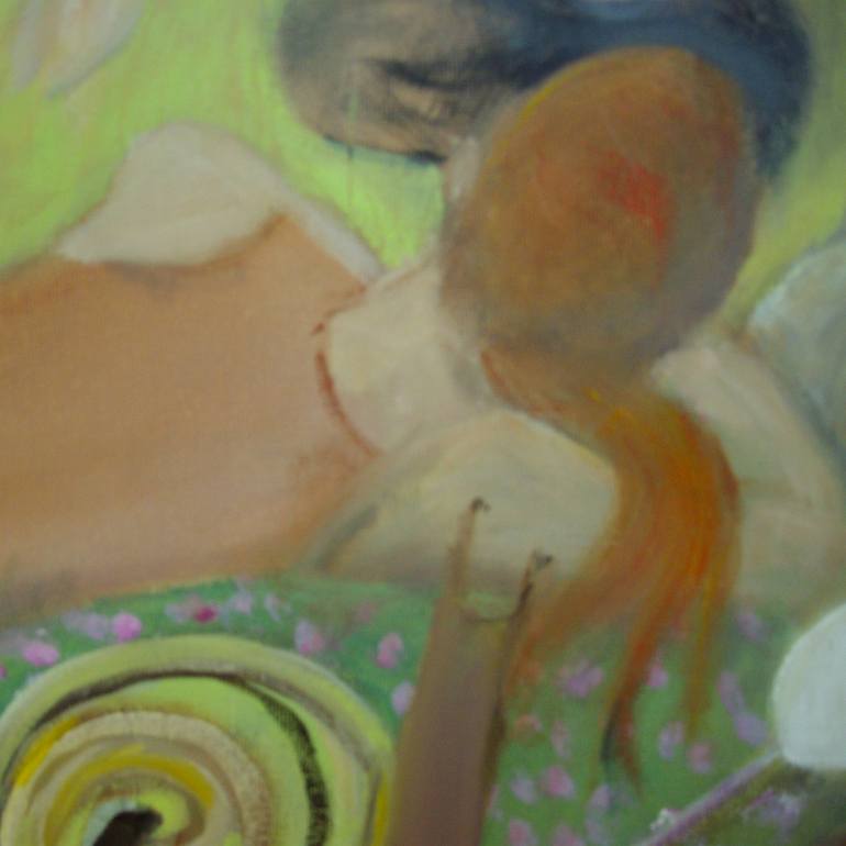Original Expressionism People Painting by Bea Jones