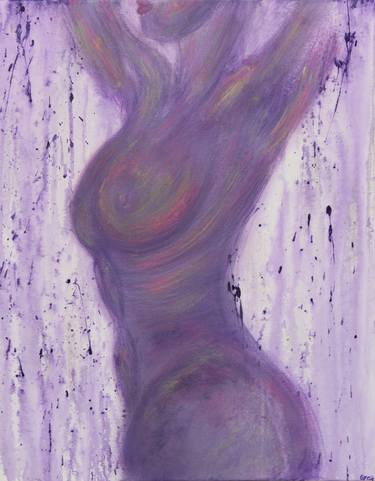 Original Abstract Nude Painting by Krystal Gray