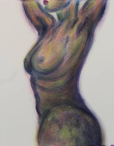 Original Abstract Nude Painting by Krystal Gray